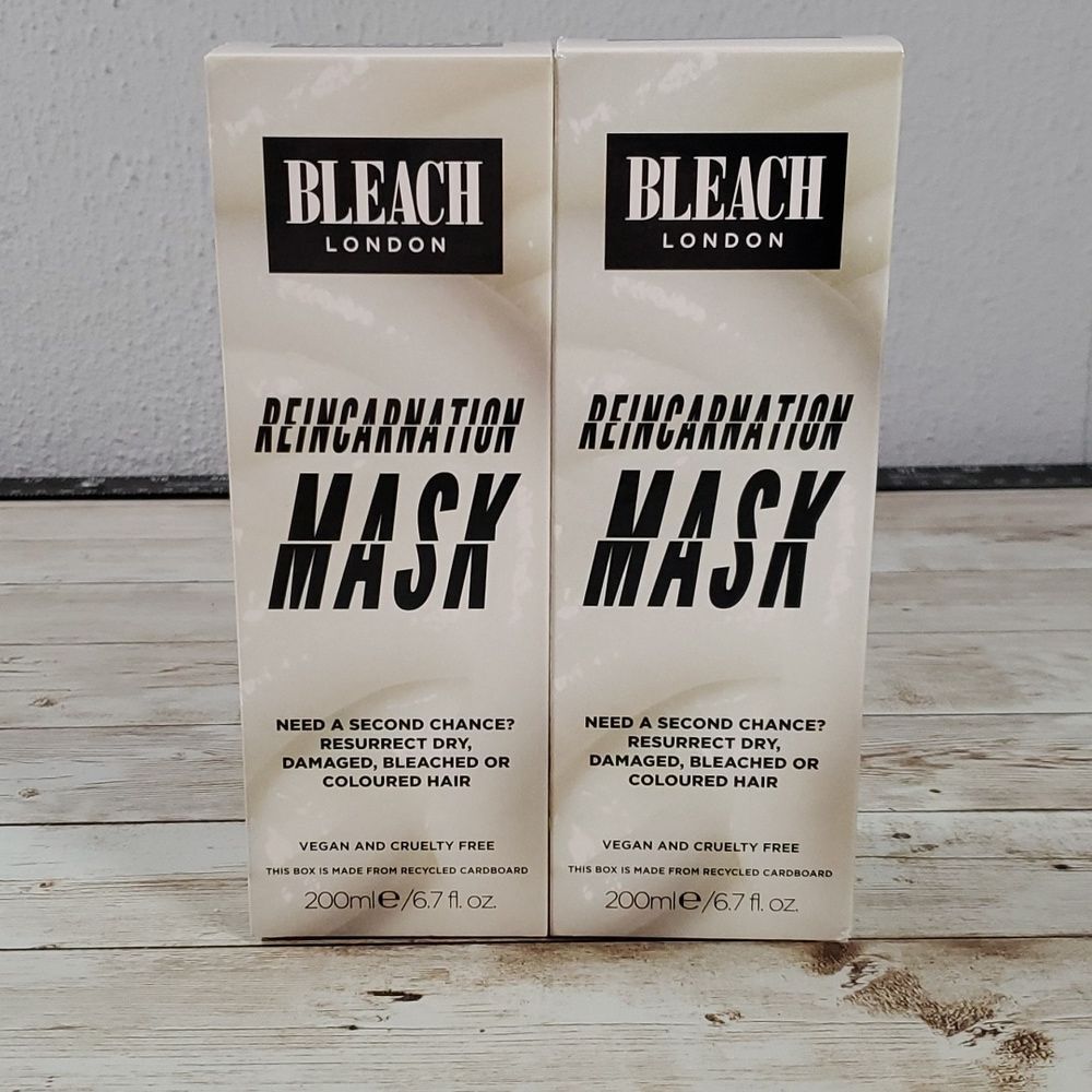 NEW Bleach London‎ Reincarnation Mask Large Sz 200ml Super Conditioner 2 Bottles